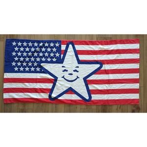 AssPizza 4th of July USA American Star Flag Beach Towel